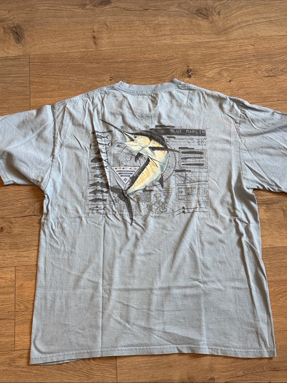 Light Blue Men's Pocket Tee with Small Logo